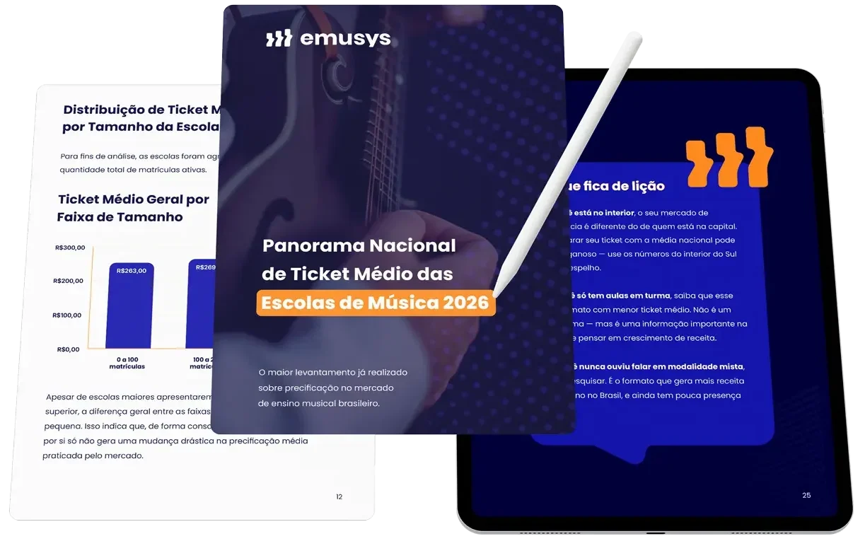 E-book Panorama Nacional de Ticket Médio das Escolas de Música 2026